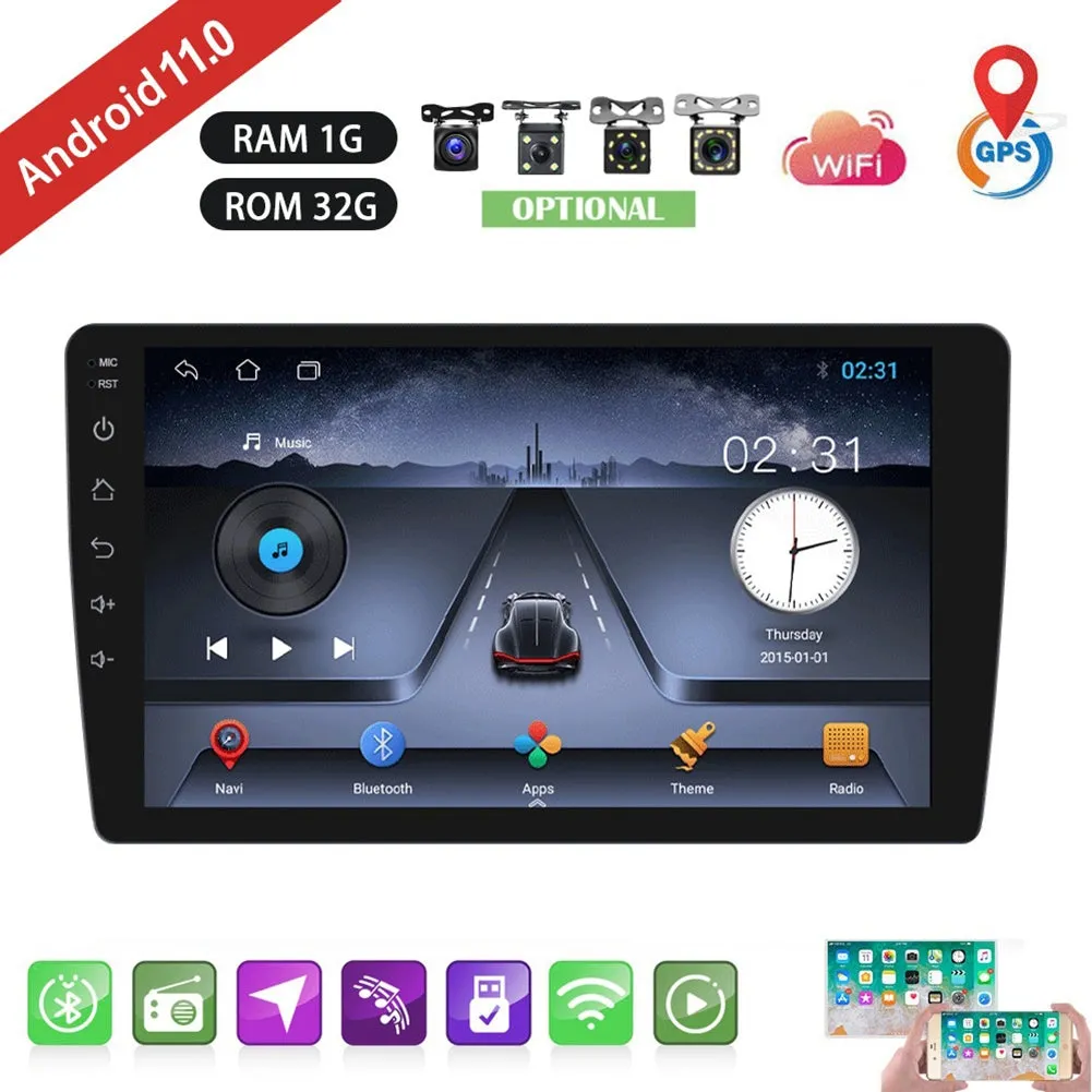 10 Inch Android 11 Car Player Bluetooth Hands-free HD Touch