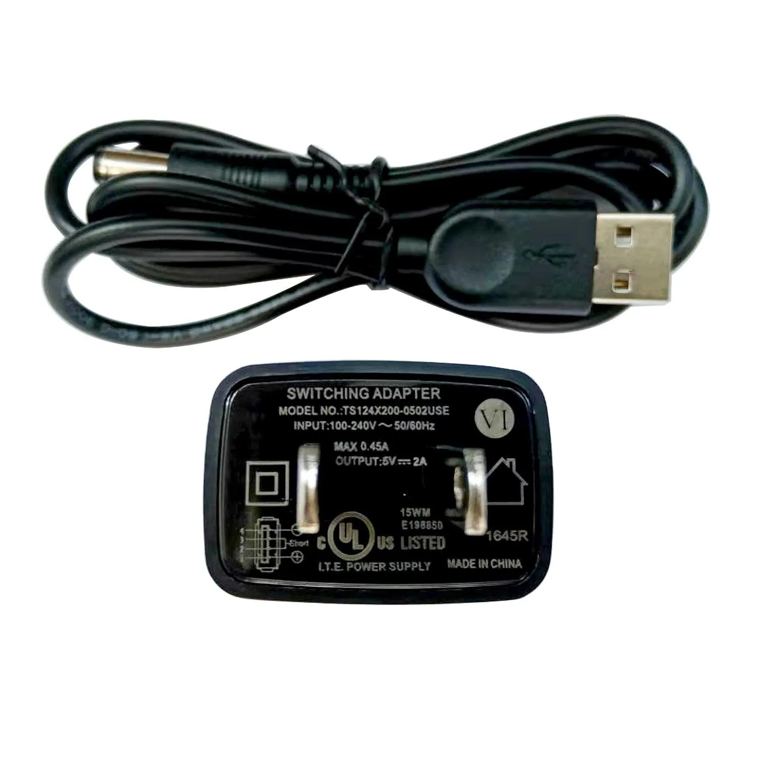 100-240V AC to DC 5V 2A LED Power Supply 10W Power Adapter US Plug 5.5 2.5mm for LED Strip Light, CCTV Camera and Other 5V 2A Electronic Equipment