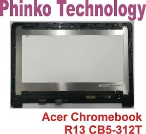 13.3" LCD Screen Touch Digitizer Assembly Acer Chromebook R13 CB5-312T N16Q10