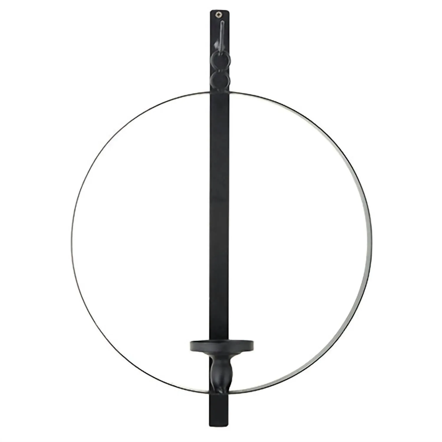20.75" Circular Wall Mount Candle Sconce