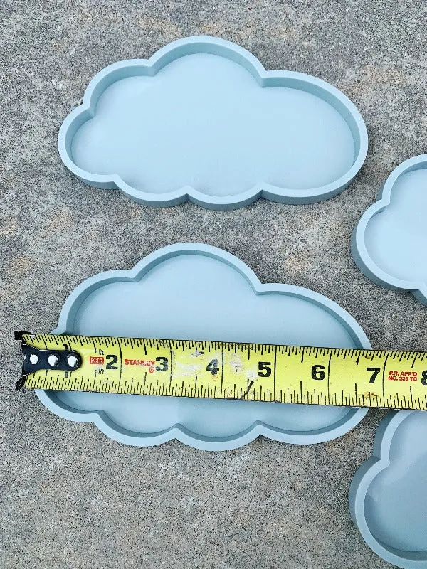 4 Pc Cloud Silicone Coaster Resin Mold Set