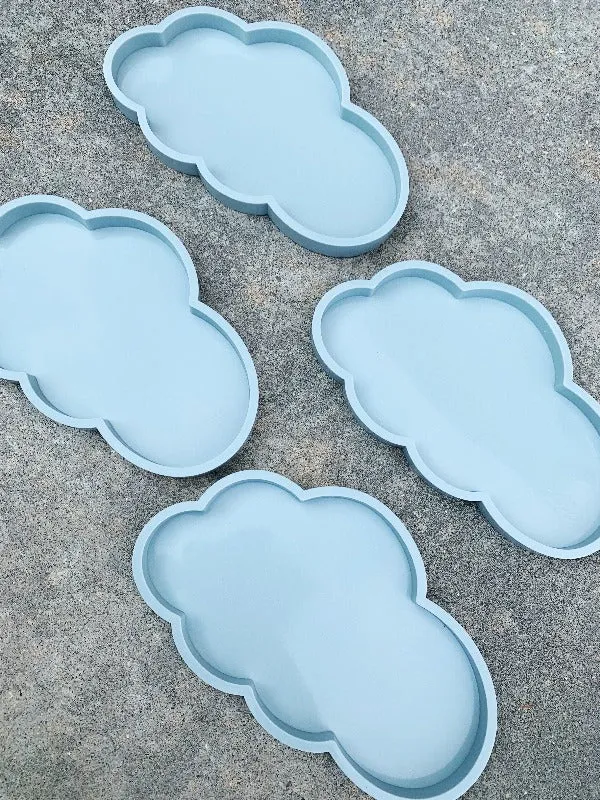 4 Pc Cloud Silicone Coaster Resin Mold Set