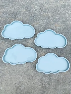 4 Pc Cloud Silicone Coaster Resin Mold Set