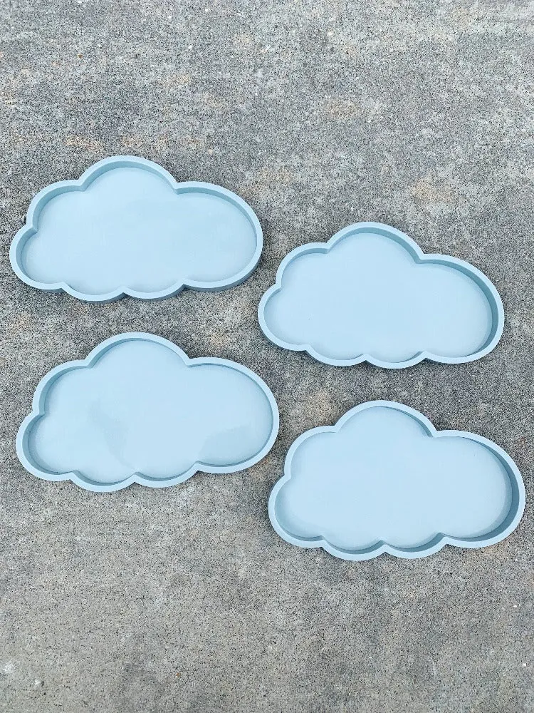 4 Pc Cloud Silicone Coaster Resin Mold Set