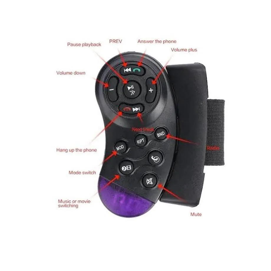 7 Inch Roadstar MP5 Bluetooth Double Din With Steering Wheel Control Remote