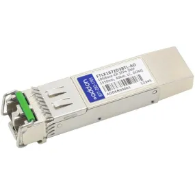 AddOn Finisar FTLX1672D3BTL Compatible TAA Compliant 10GBase-ER SFP  Transceiver (SMF, 1550nm, 40km, LC, DOM) FTLX1672D3BTL-AO