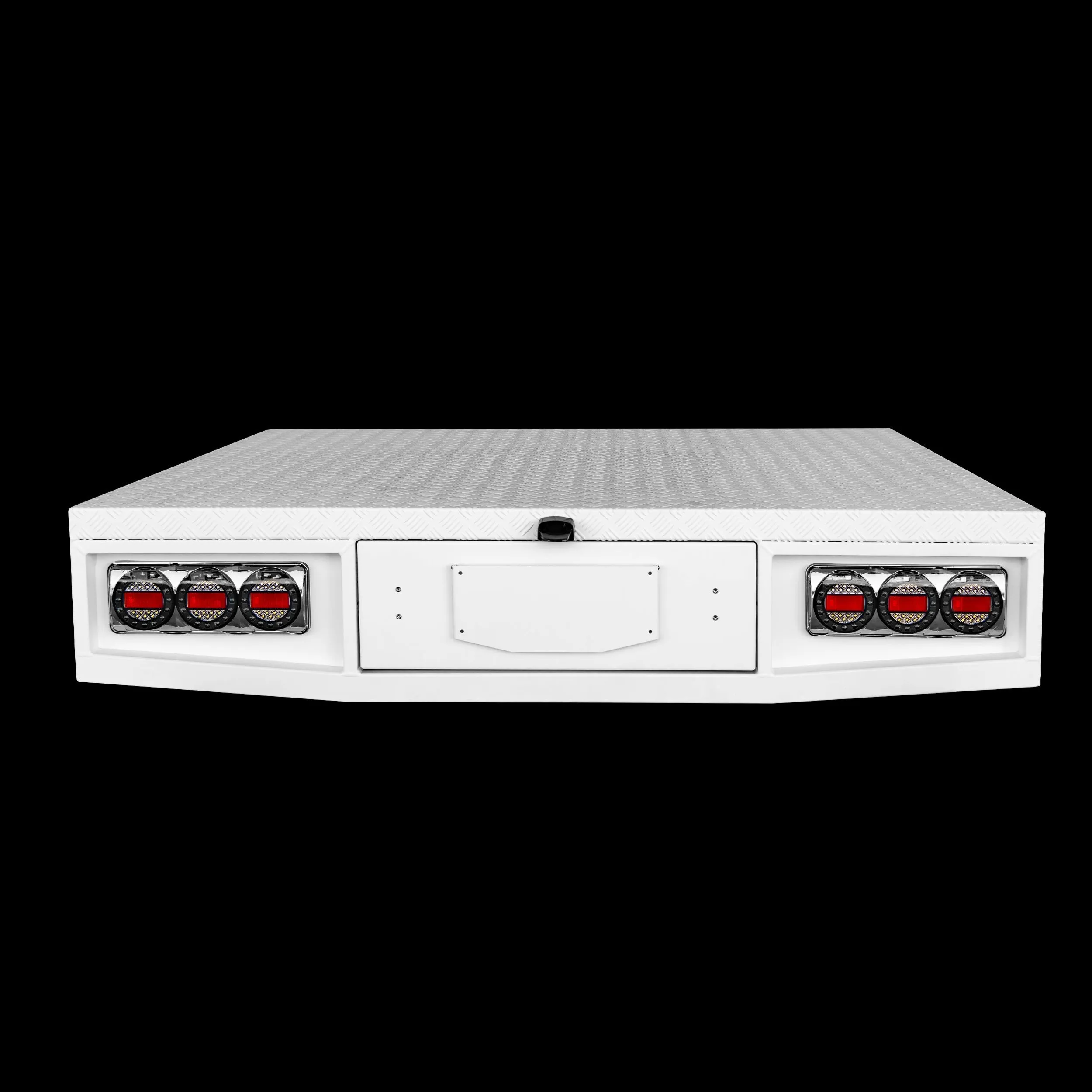 Aluminium Tray 1800mm No Headboard - White