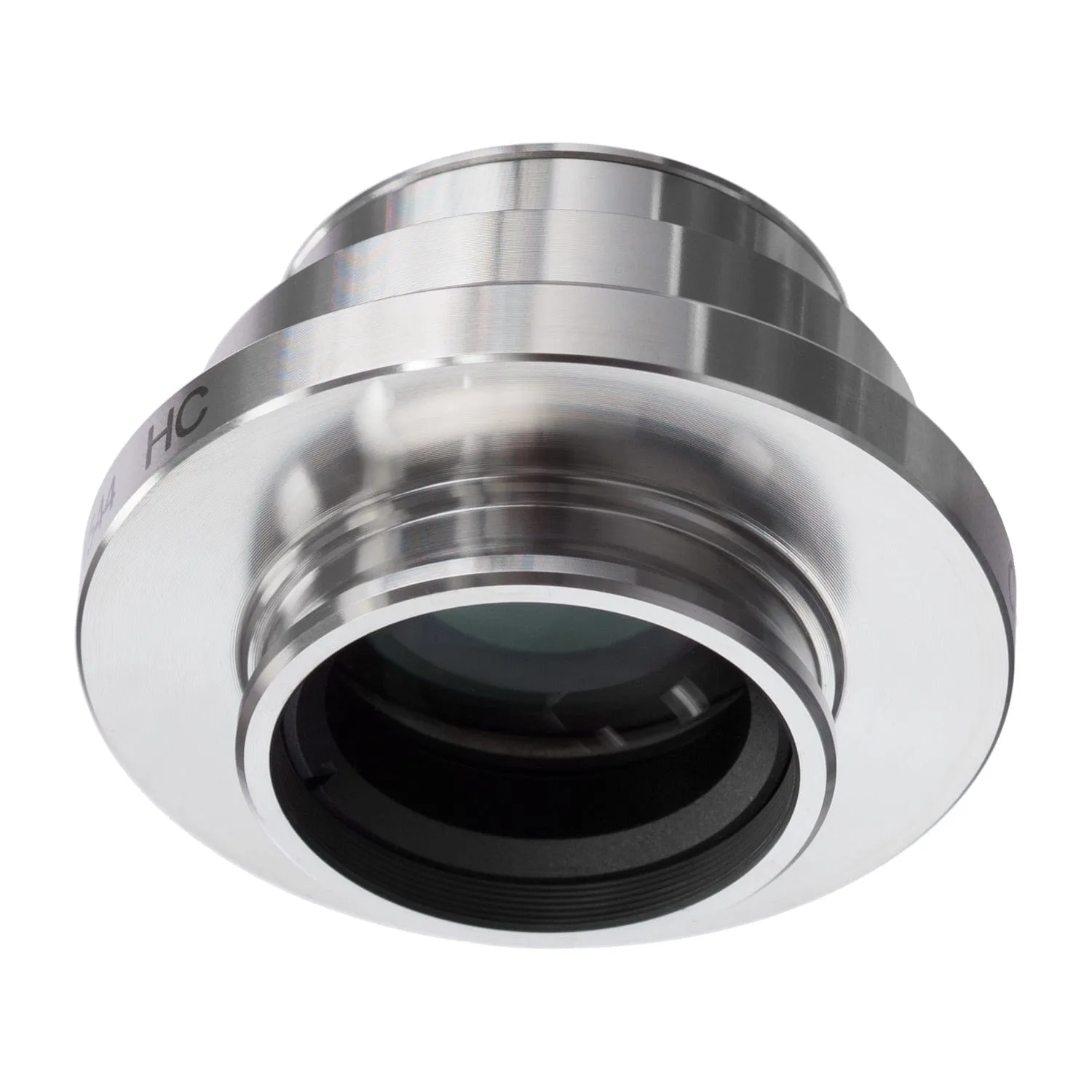 AmScope 0.55X Magnification Stainless Steel C-mount Camera Adapter for Leica Microscopes