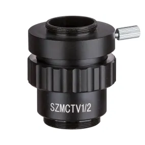 AmScope 0.5X Magnification C-mount Lens Adapter for Microscope Video Cameras