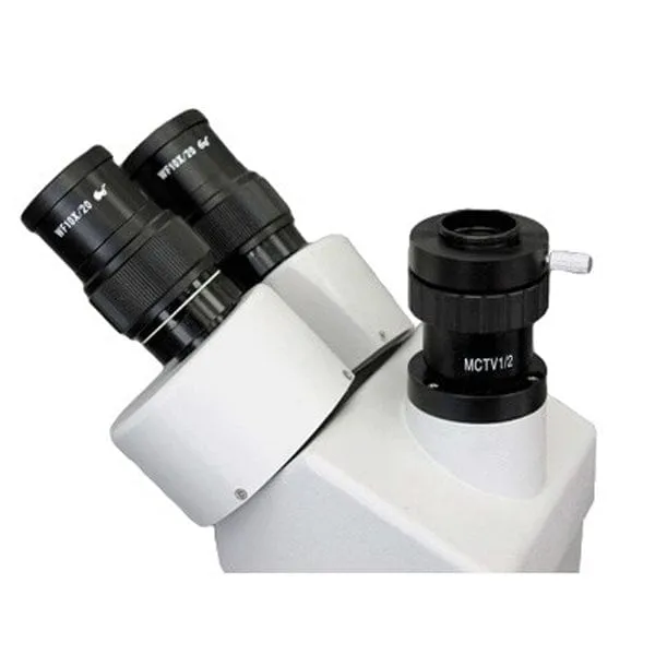 AmScope 0.5X Magnification C-mount Lens Adapter for Microscope Video Cameras