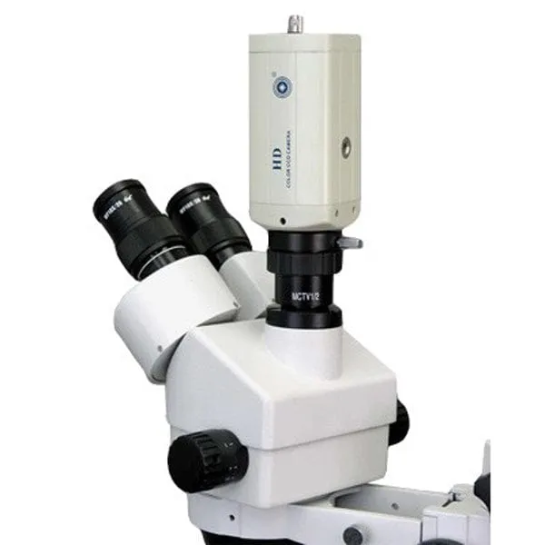 AmScope 0.5X Magnification C-mount Lens Adapter for Microscope Video Cameras