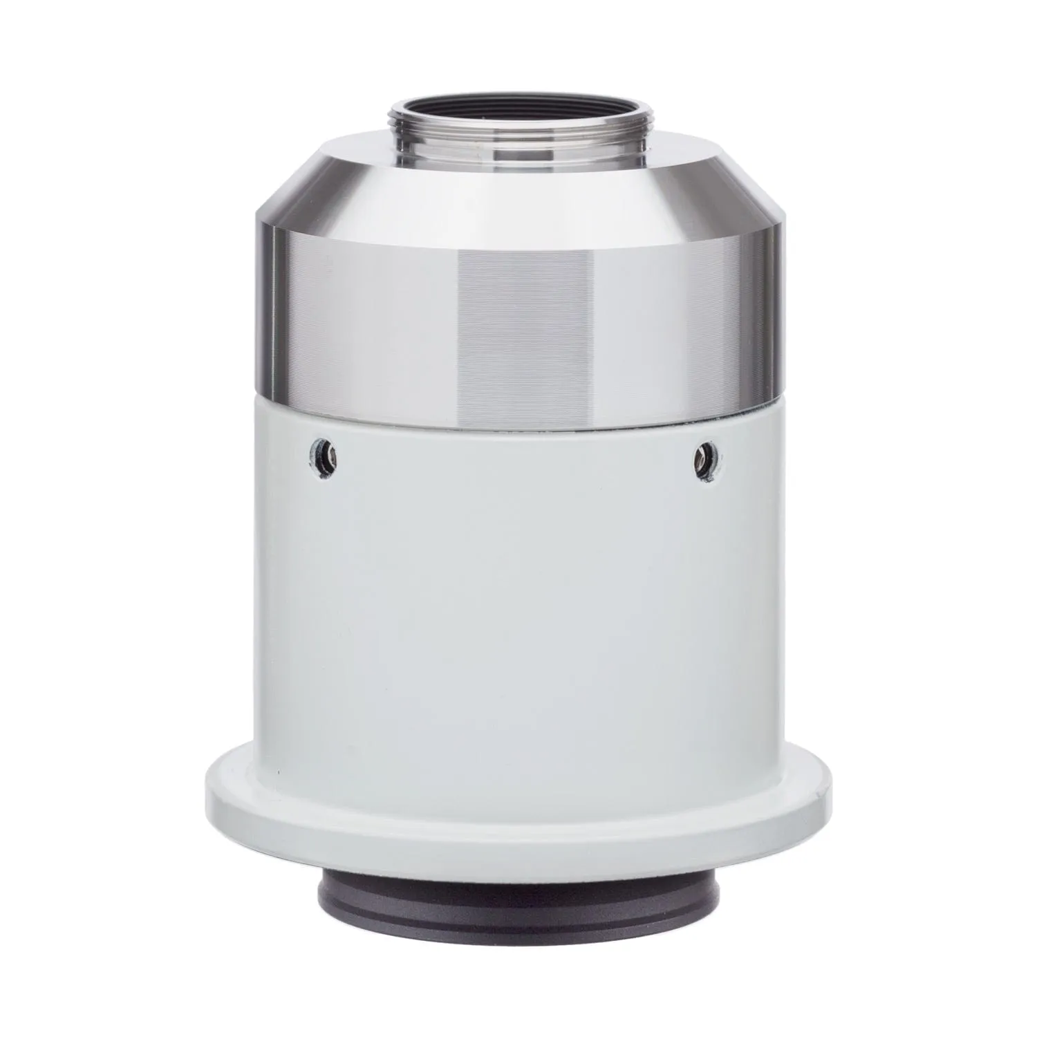 AmScope 0.7X Magnification Stainless Steel C-mount Camera Lens Adapter for Nikon Microscopes