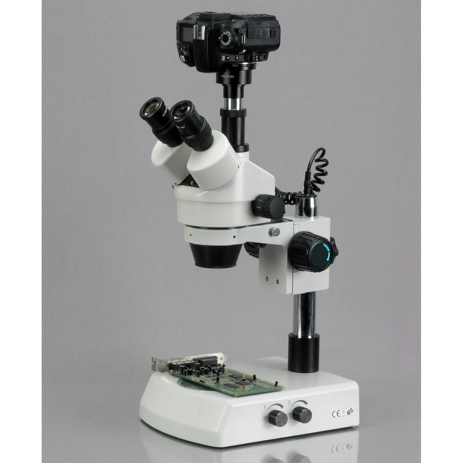 AmScope Canon and Nikon SLR/DSLR Camera Adapter for Microscopes