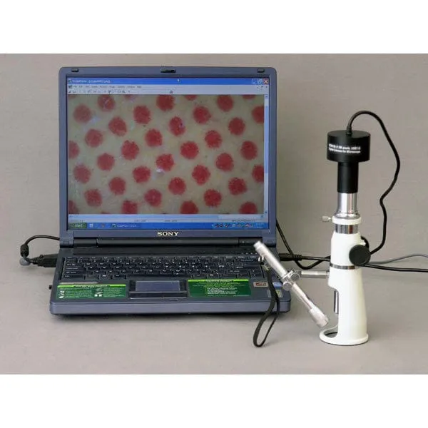 AmScope H250 Series Measuring Monocular Stereo Microscope 20X & 50X Magnification with 8MP Digital Camera