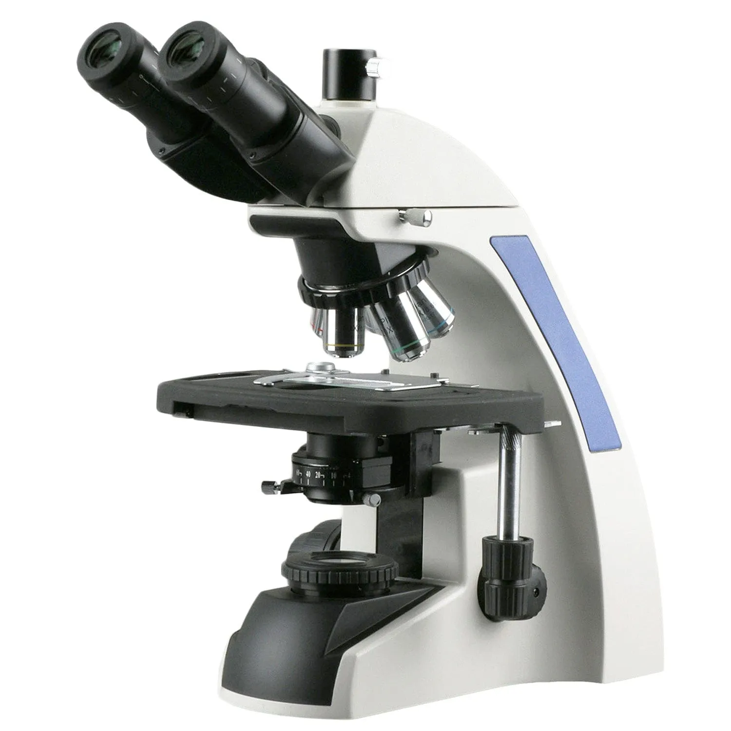 AmScope T720 Series Plan Infinity Kohler Laboratory Trinocular Compound Microscope 40X-2500X Magnification with 1080 HDMI Camera