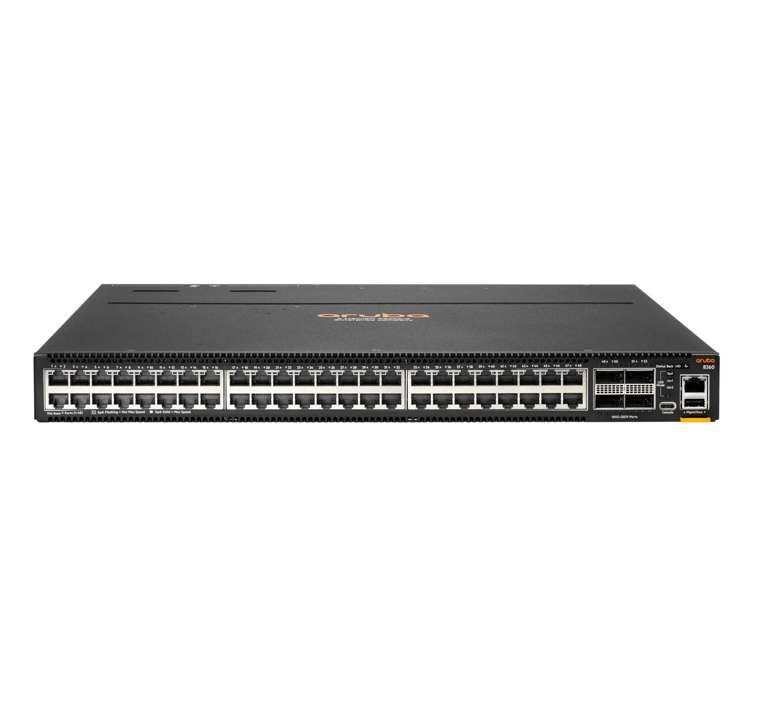 Aruba, a Hewlett Packard Enterprise company Aruba 8360-48XT4C Managed L3 10G Ethernet (100/1000/10000) 1U Black