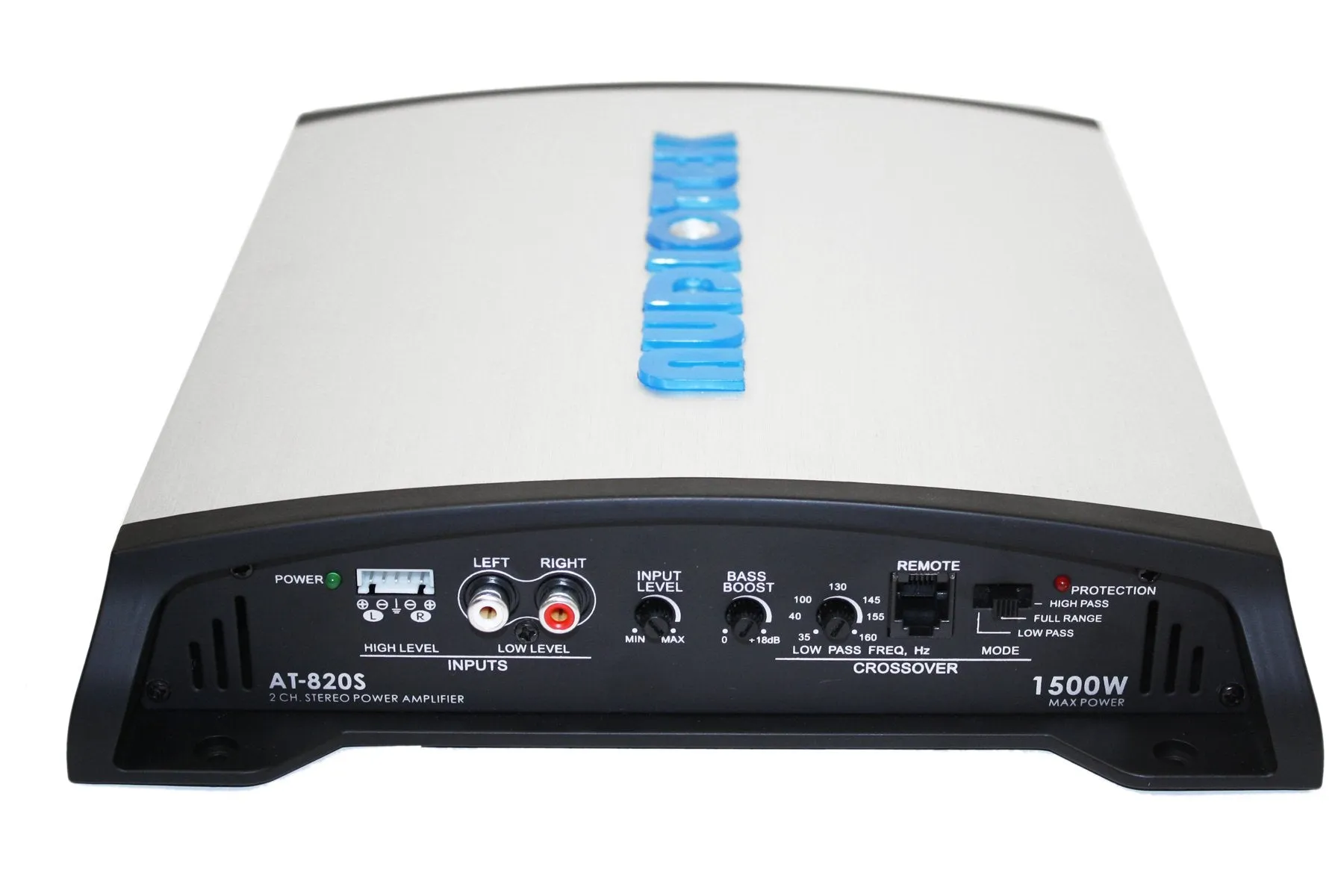 AUDIOTEK AT820S 2 Channels Class AB 2 OHM Stable 1500W Stereo Power CAR Amplifier W/BASS Control