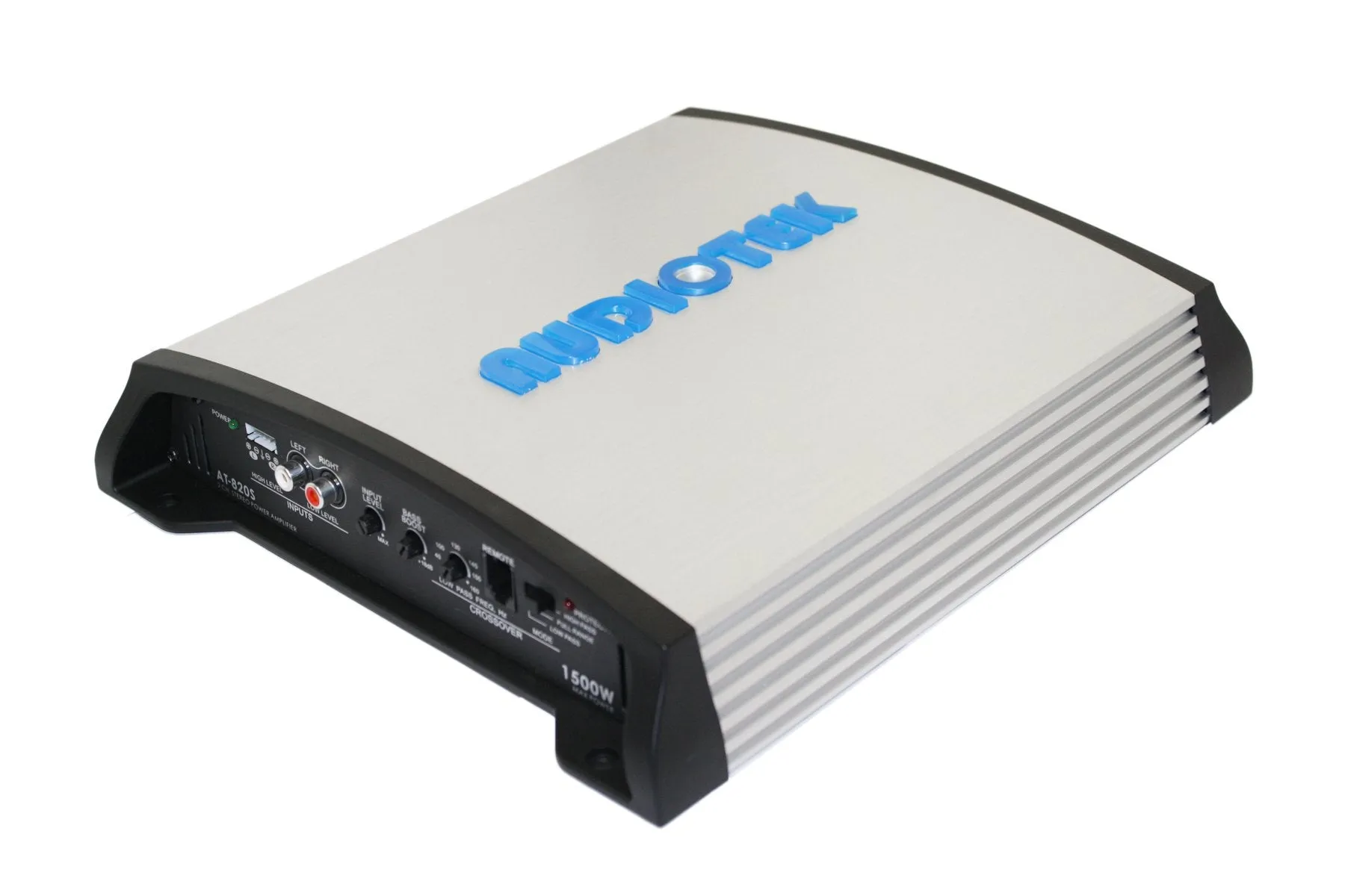 AUDIOTEK AT820S 2 Channels Class AB 2 OHM Stable 1500W Stereo Power CAR Amplifier W/BASS Control