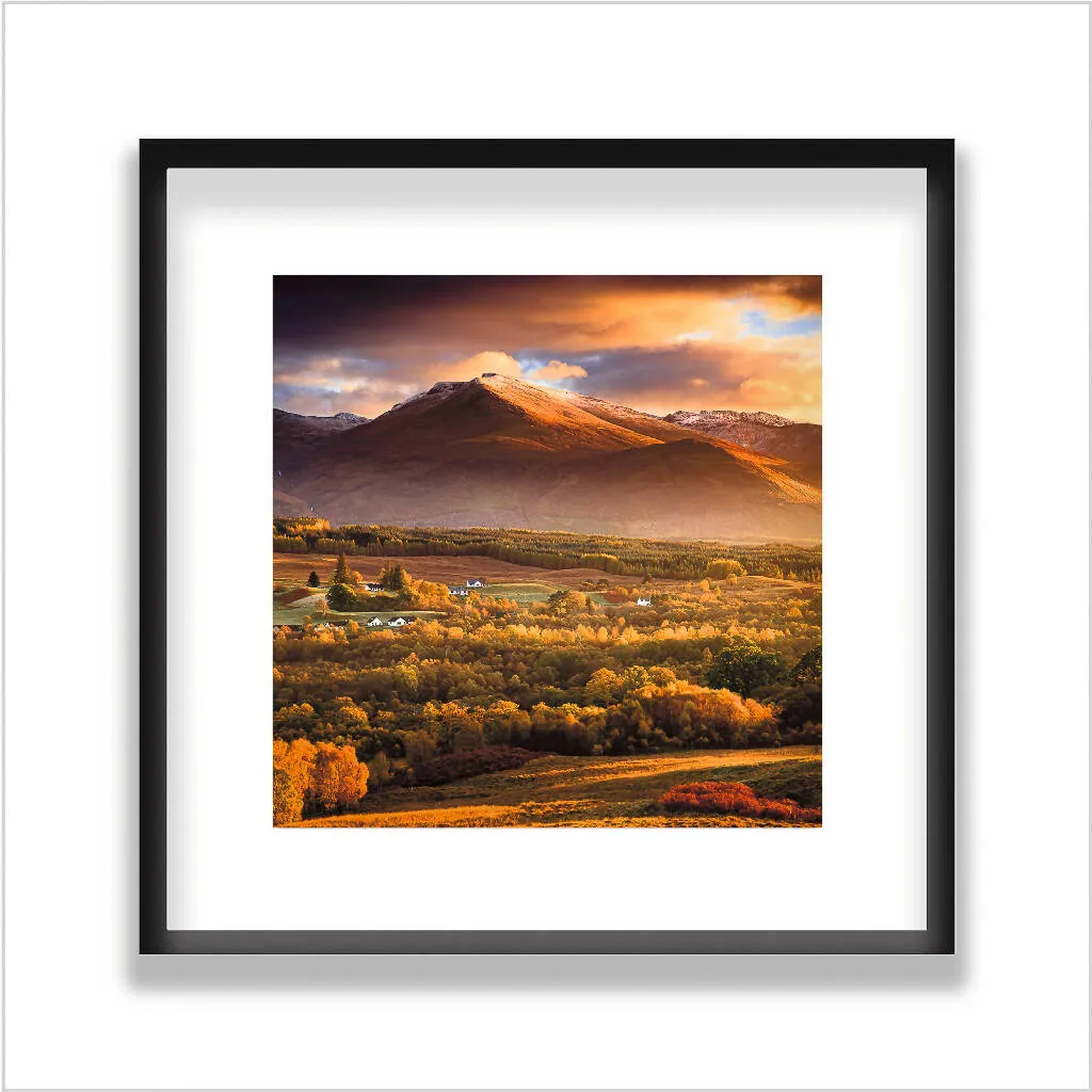 'Autumn Light, Ben Nevis' - Large Print on Paper or Canvas