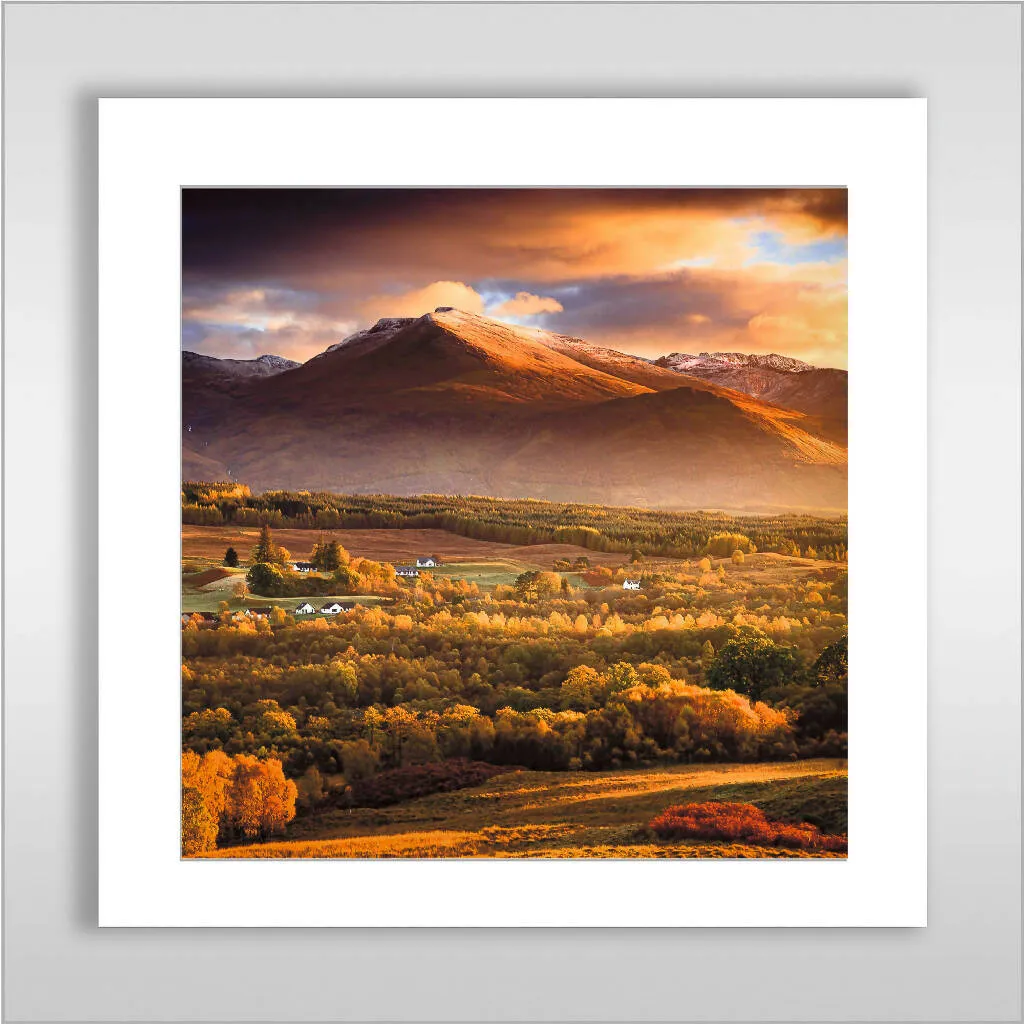 'Autumn Light, Ben Nevis' - Large Print on Paper or Canvas
