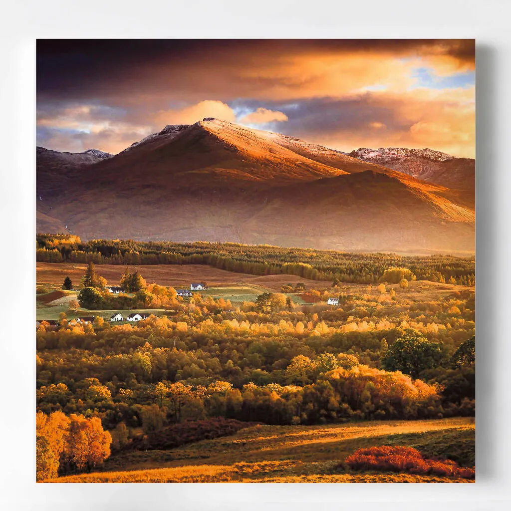 'Autumn Light, Ben Nevis' - Large Print on Paper or Canvas