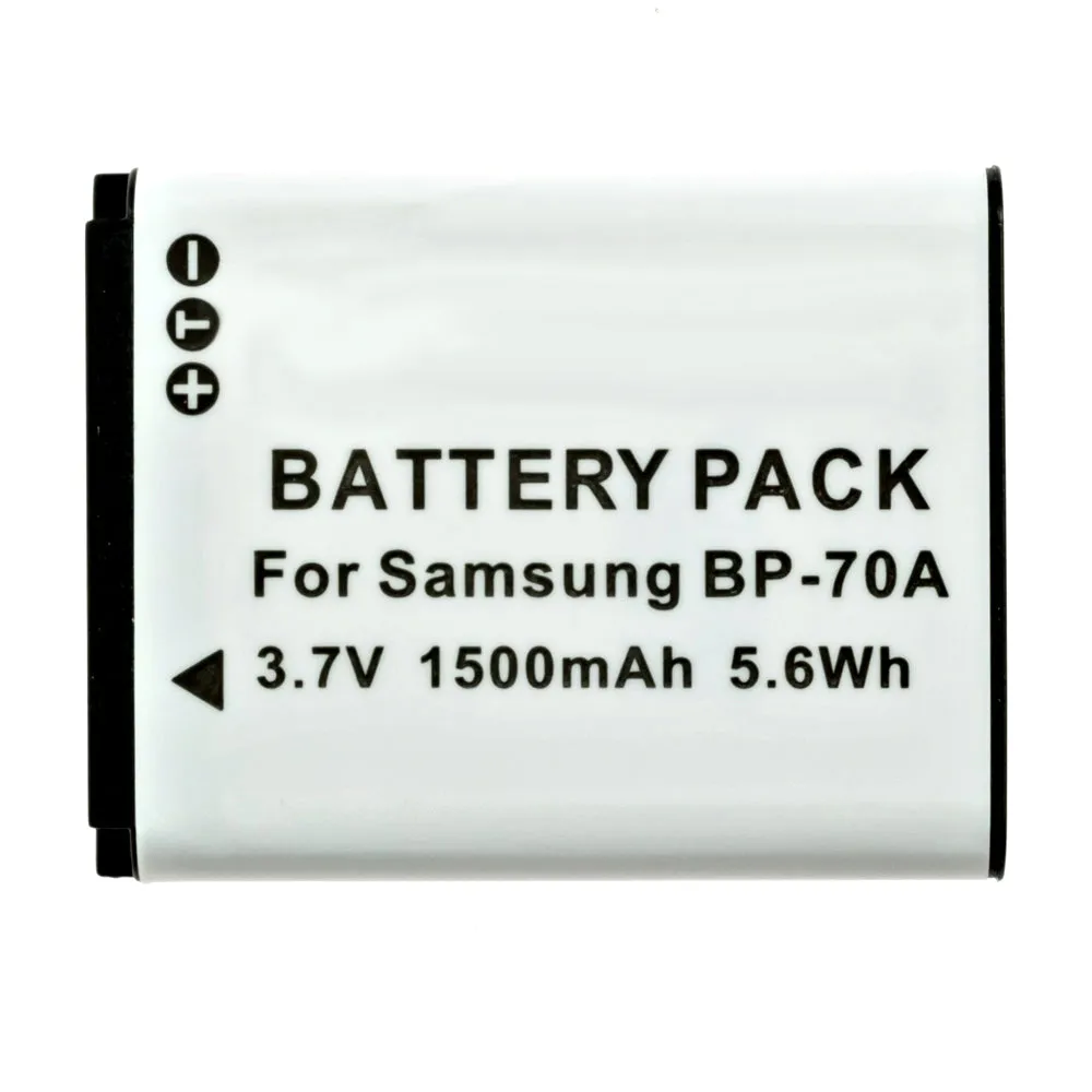 Batteries N Accessories BNA-WB-BP70A Digital Camera Battery - li-ion, 3.7V, 1500 mAh, Ultra High Capacity Battery - Replacement for Samsung BP-70A Battery