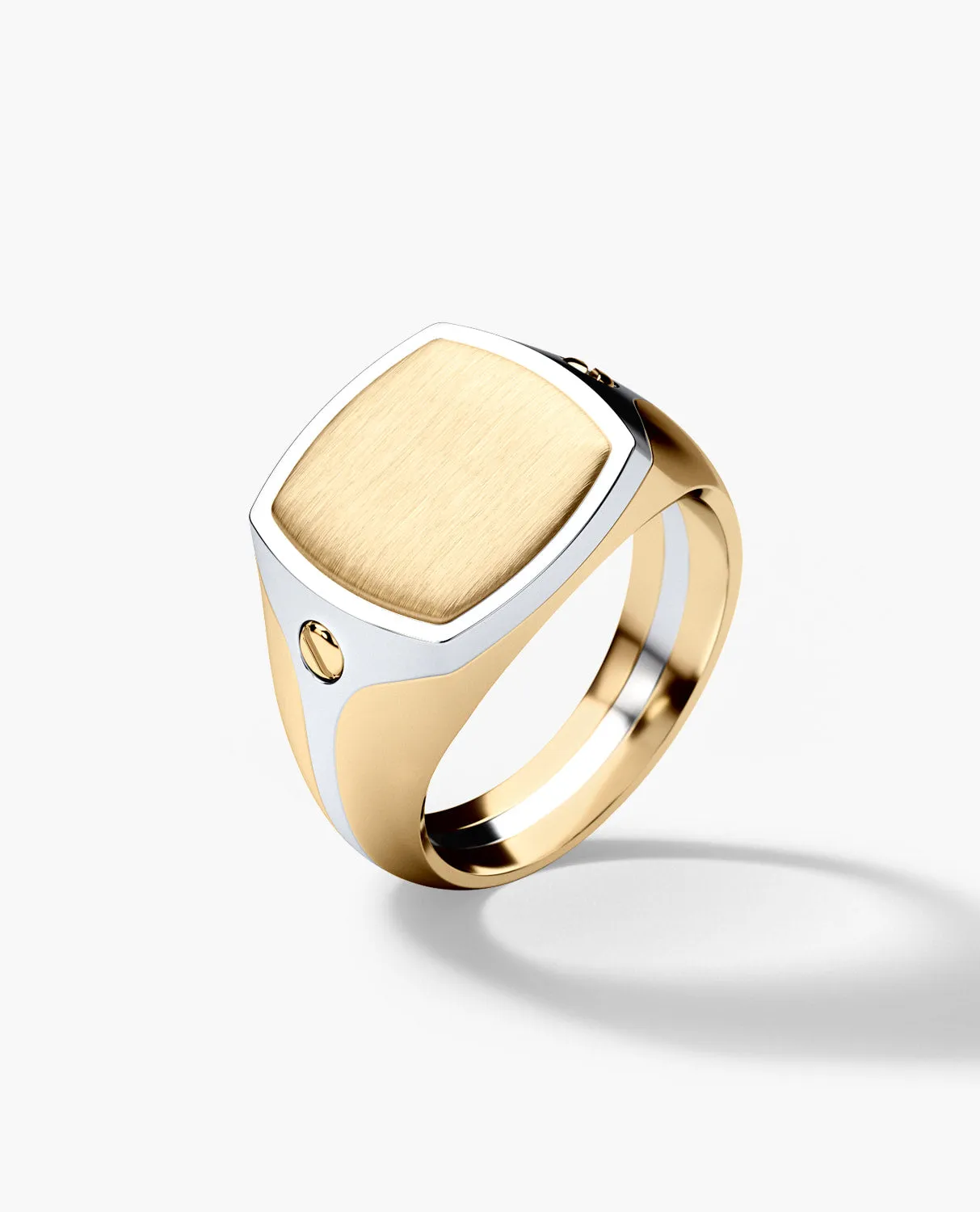 BETZ Two-Tone Gold Signet Ring - Version 1
