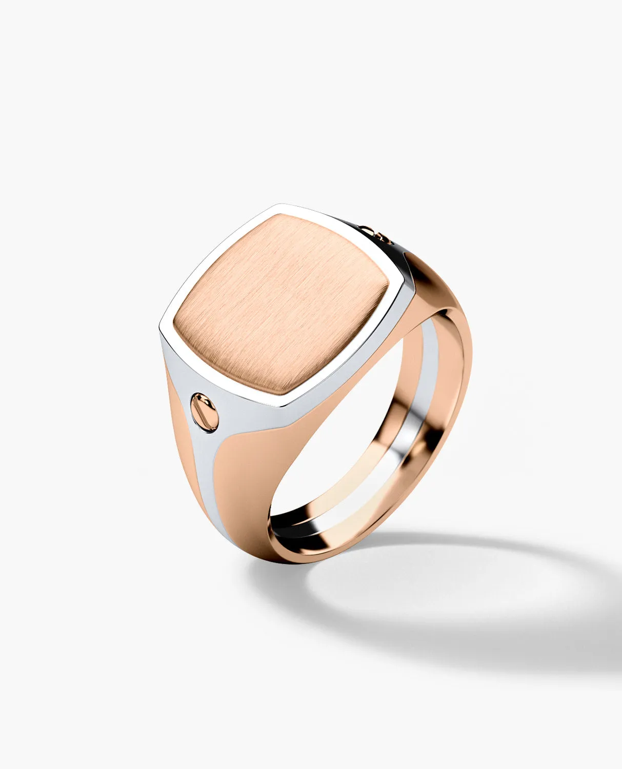 BETZ Two-Tone Gold Signet Ring - Version 1