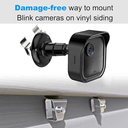 Blink Outdoor Vinyl Siding Mount with Waterproof Case, No-Hole Needed Mounting Bracket and Full Weather Proof Cover for All-New Blink Outdoor Security Camera System(3 Pack)