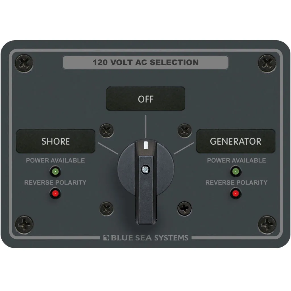 Blue Sea AC Panel 30A 2 pos.   OFF Rotary Switch