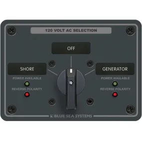 Blue Sea AC Panel 30A 2 pos.   OFF Rotary Switch