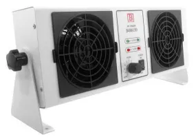 Botron B486150 High-Frequency Dual Fan Benchtop Ionizer Blower, 24V