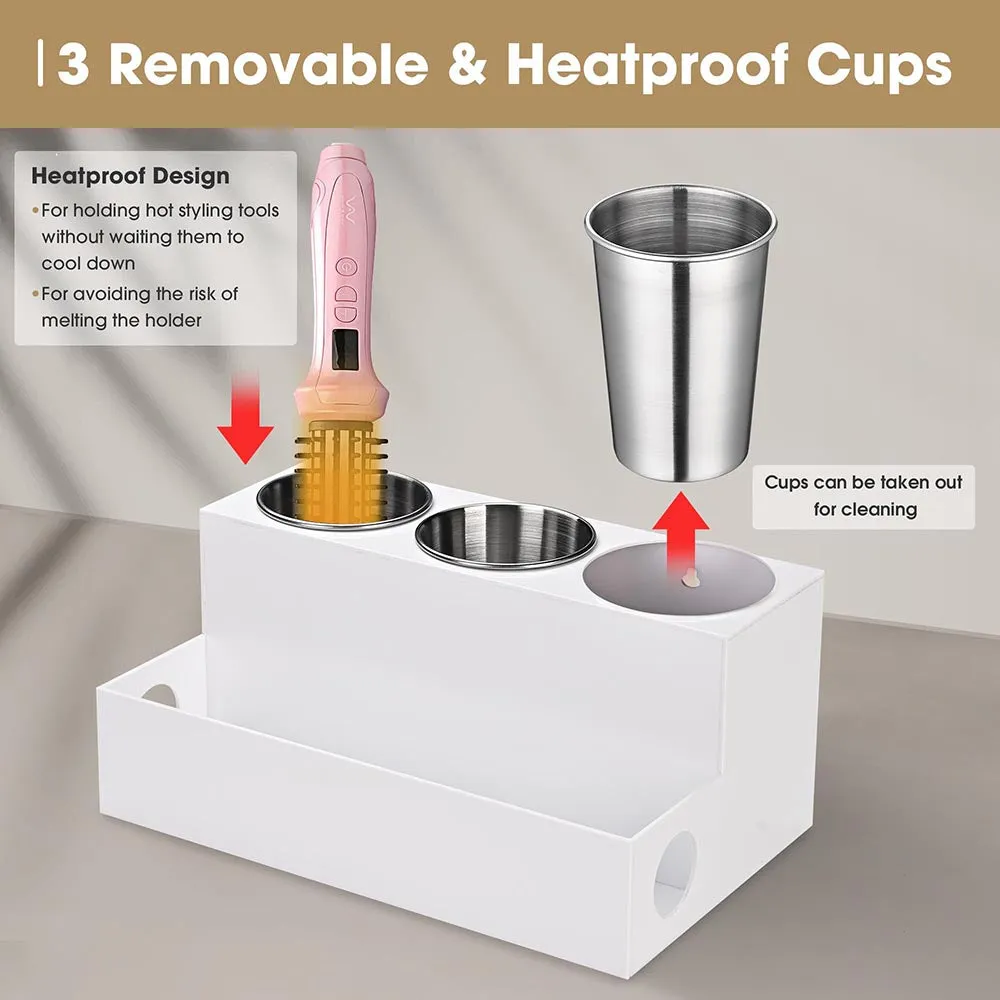 Byootique Wall Mount Hair Tool Organizer Heat Resistant