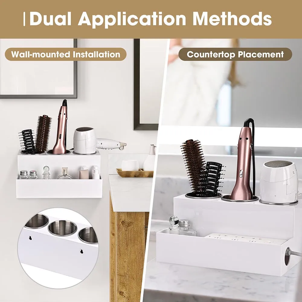 Byootique Wall Mount Hair Tool Organizer Heat Resistant