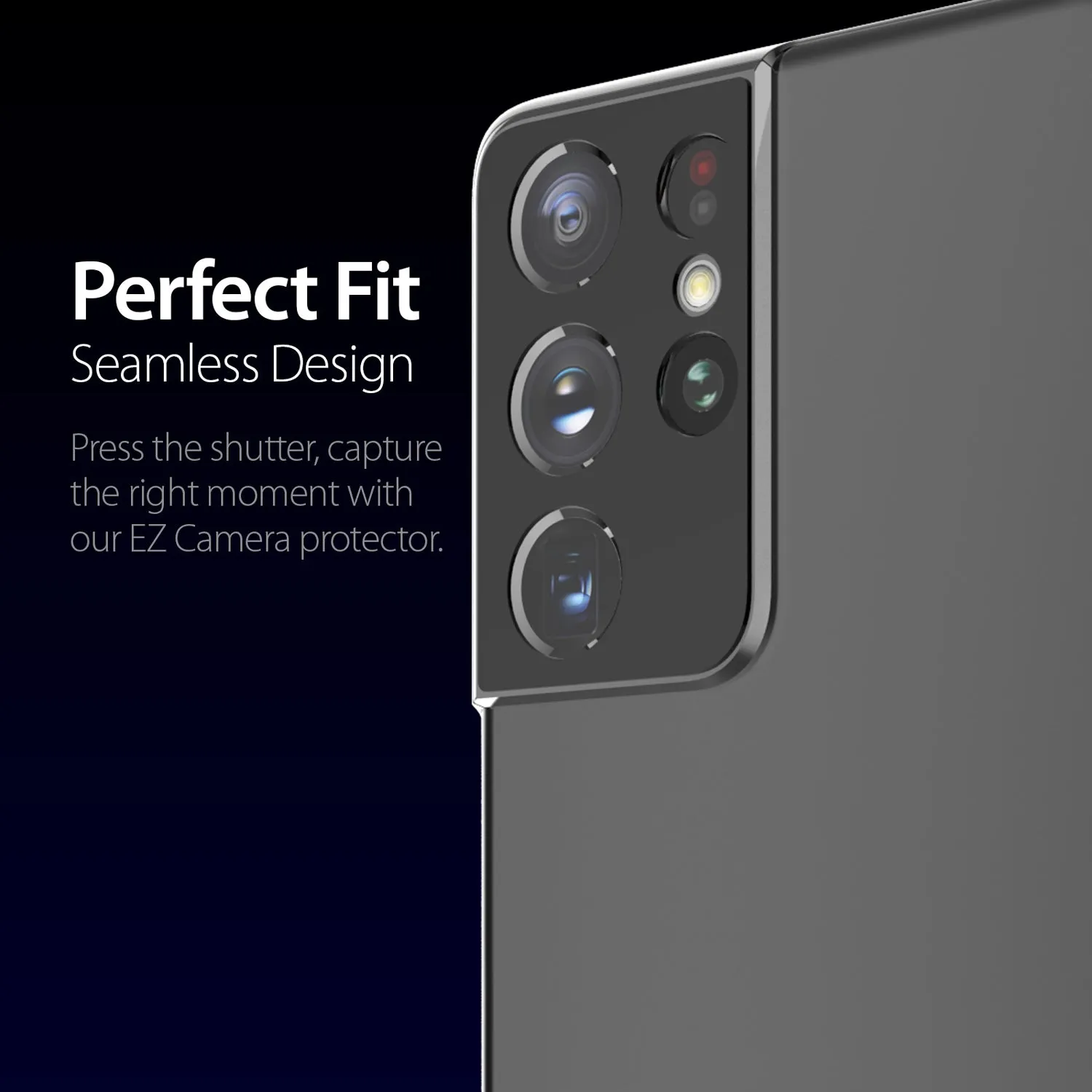 [Camera EZ] Whitestone EZ S21 Ultra Camera Screen Tempered Glass Protector - 2 Pack