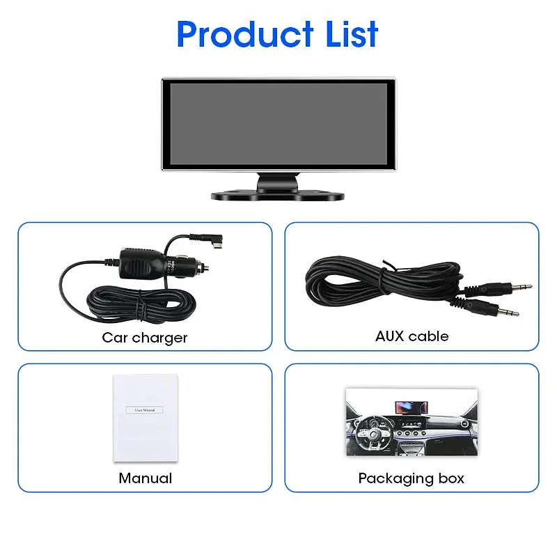 Color Name: GRAY, Sd Card Memory: 64G - 11.26" 4K Dash Cam Rear