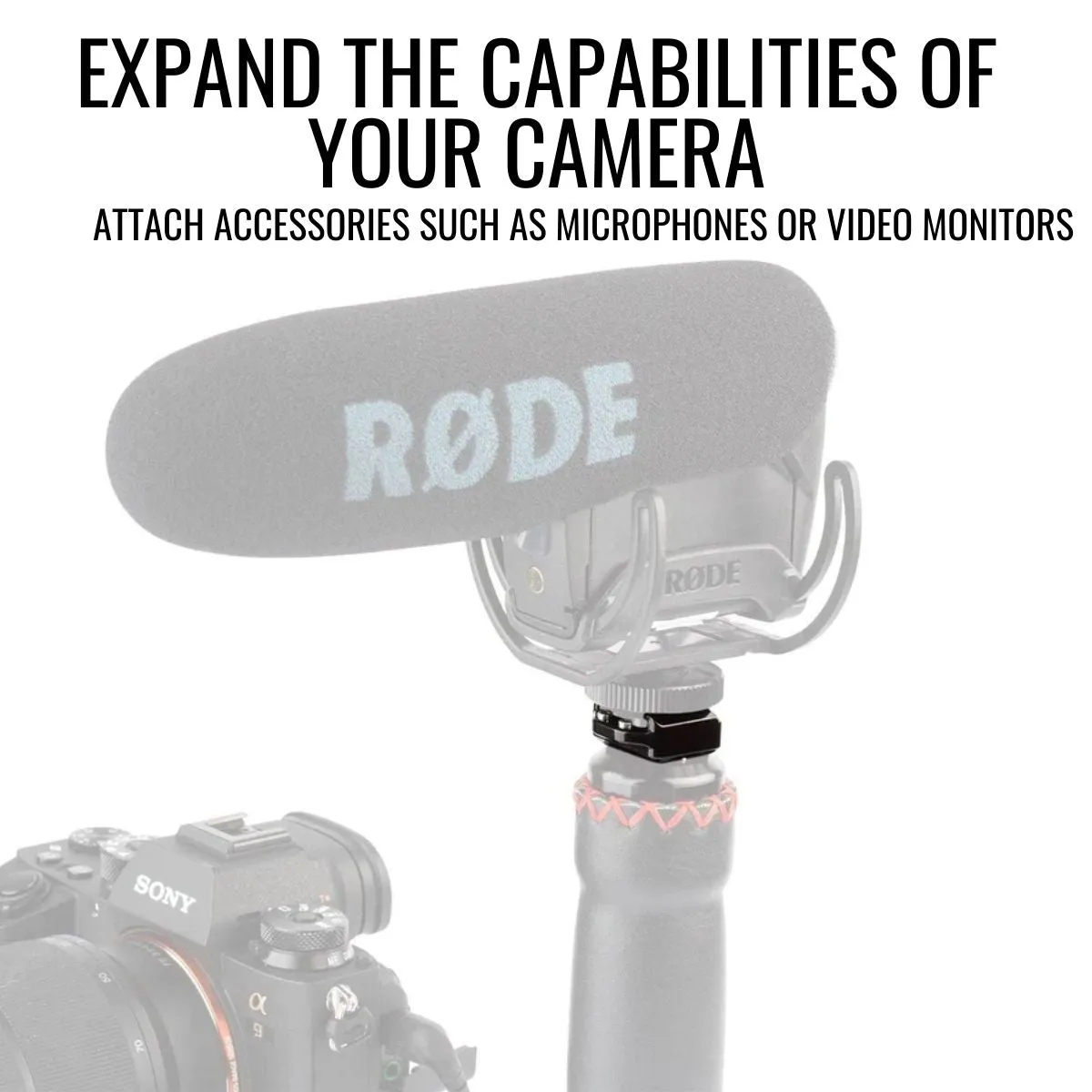 CS2 Aluminum Cold Shoe Adapter for Camera Accessories
