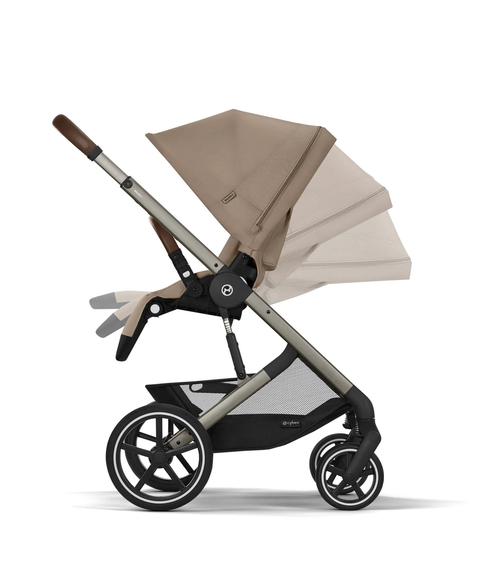 Cybex Balios Bundle with Cybex Cloud T i-Size Rotating Baby Car Seat (7 Pieces) - Almond Beige
