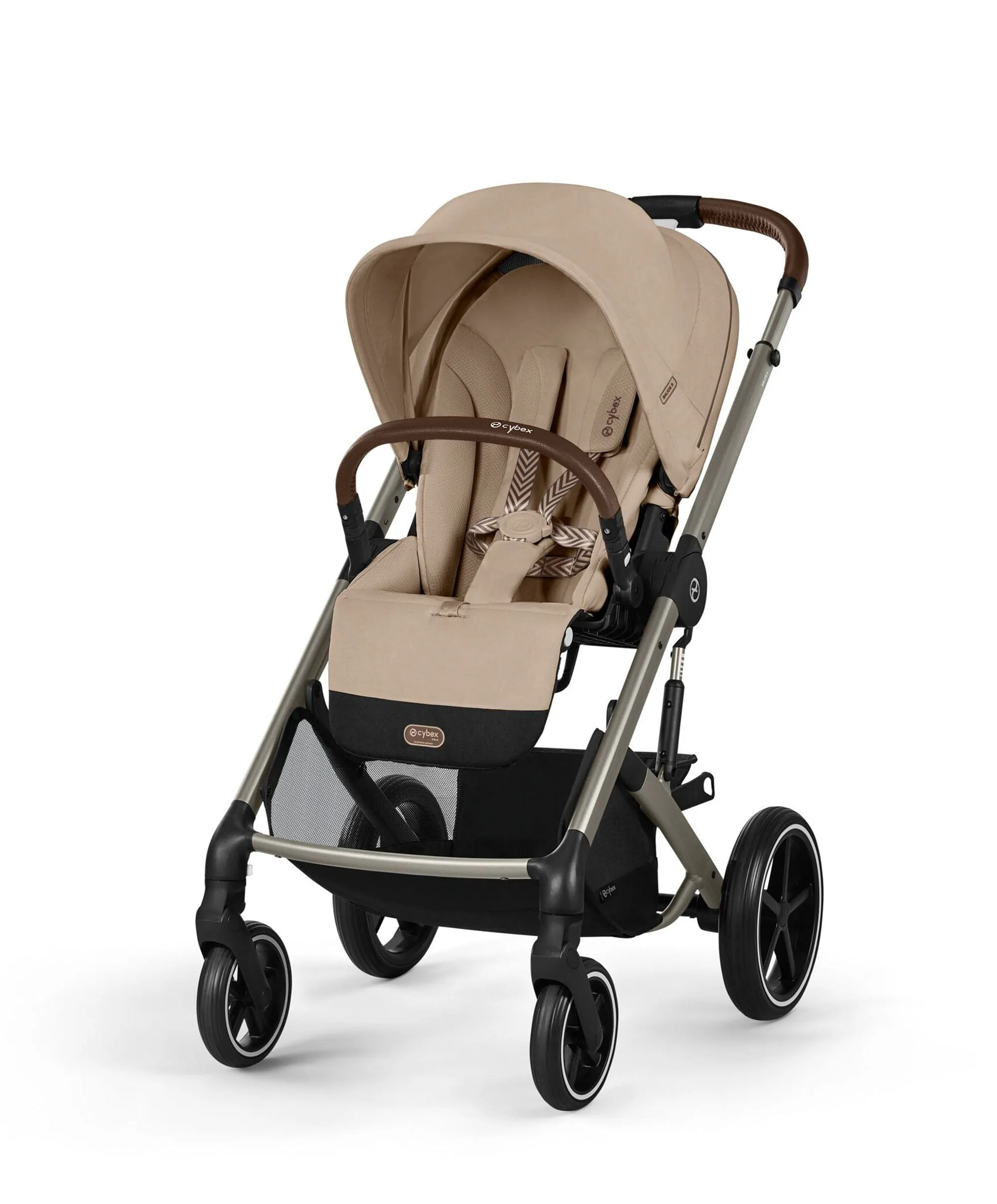Cybex Balios Bundle with Cybex Cloud T i-Size Rotating Baby Car Seat (7 Pieces) - Almond Beige