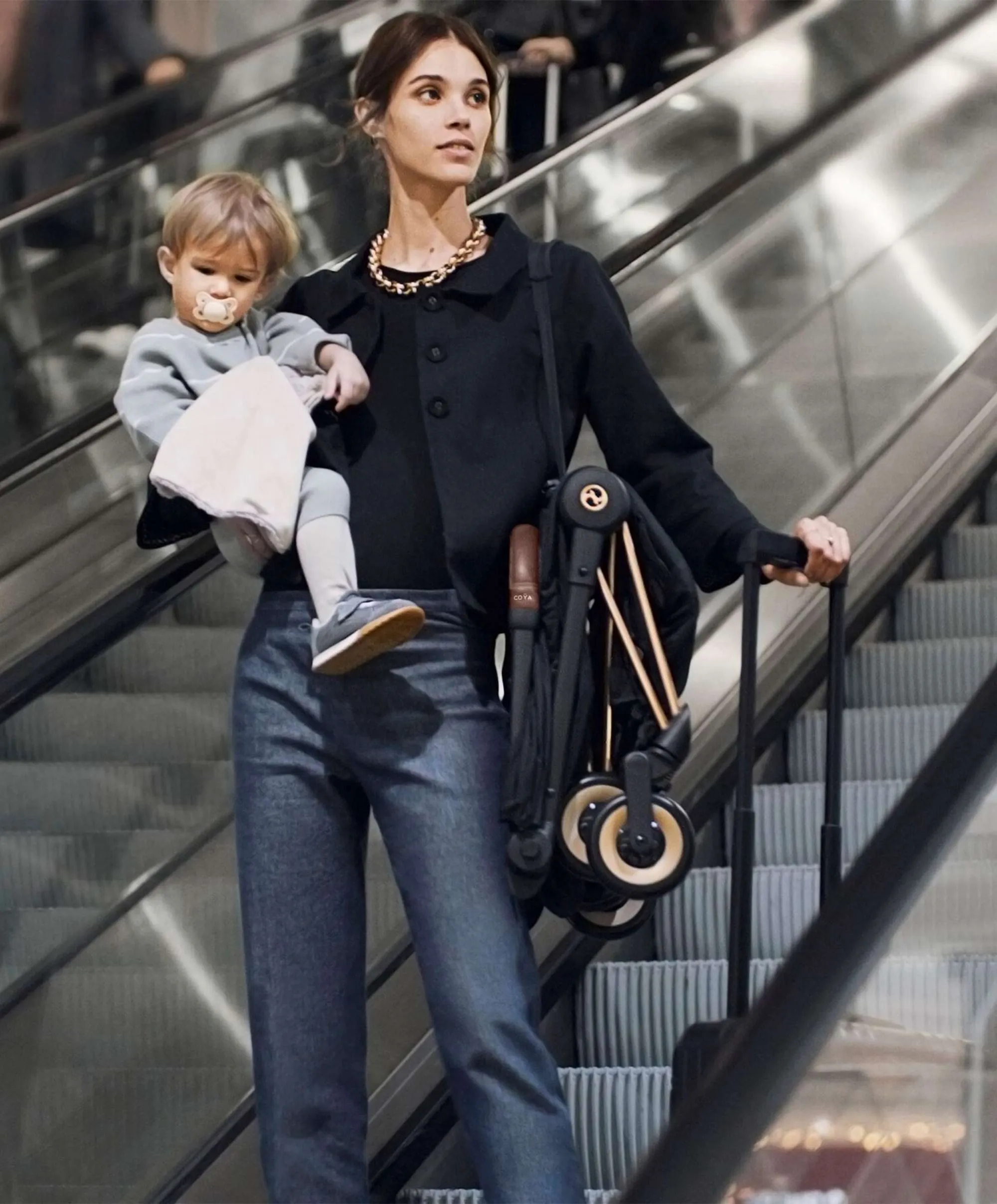 Cybex Coya Pushchair - Sepia Black/Rose Gold