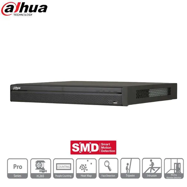 Dahua / 32 Channel / 12MP / NVR / 2 SATA / 16TB HDD / DH-N52B5P16