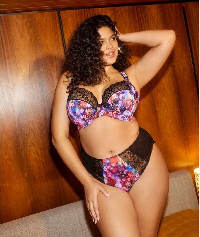 Elomi Lucie High Leg Brief - Cherry Blossom