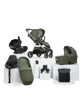 Flip XT³ Pushchair Complete Bundle with Cybex Cloud T Car Seat & Base (8 Pieces) - Juniper