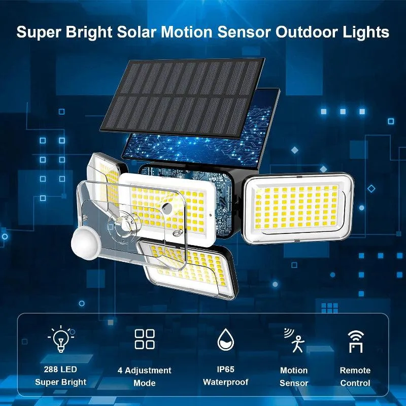 Flood Wall Lights Outside – Solar Powered Outdoor Yard Lighting