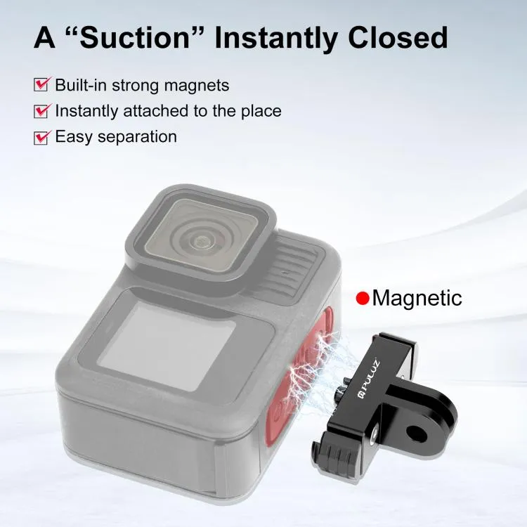 For GoPro HERO13 Black  PULUZ Magnetic Quick Release Base Mount