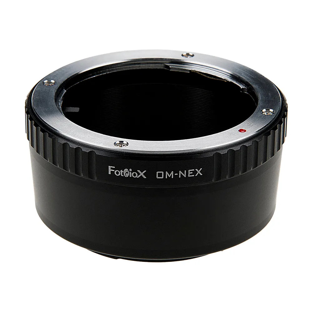 Fotodiox Lens Mount Adapter - Olympus Zuiko (OM) 35mm SLR Lens to Sony Alpha E-Mount Mirrorless Camera Body