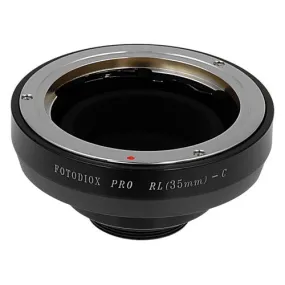 Fotodiox Pro Lens Adapter - Compatible with Rollei 35 (SL35) SLR Lenses to C-Mount (1" Screw Mount) Cine & CCTV Cameras