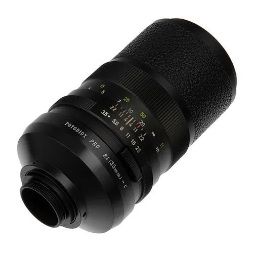Fotodiox Pro Lens Adapter - Compatible with Rollei 35 (SL35) SLR Lenses to C-Mount (1" Screw Mount) Cine & CCTV Cameras