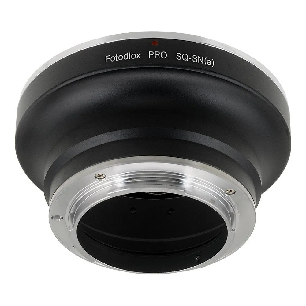 Fotodiox Pro Lens Mount Adapter - Bronica SQ Mount Lens to Sony Alpha A-Mount (and Minolta AF) Mount SLR Camera Body