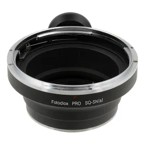 Fotodiox Pro Lens Mount Adapter - Bronica SQ Mount Lens to Sony Alpha A-Mount (and Minolta AF) Mount SLR Camera Body